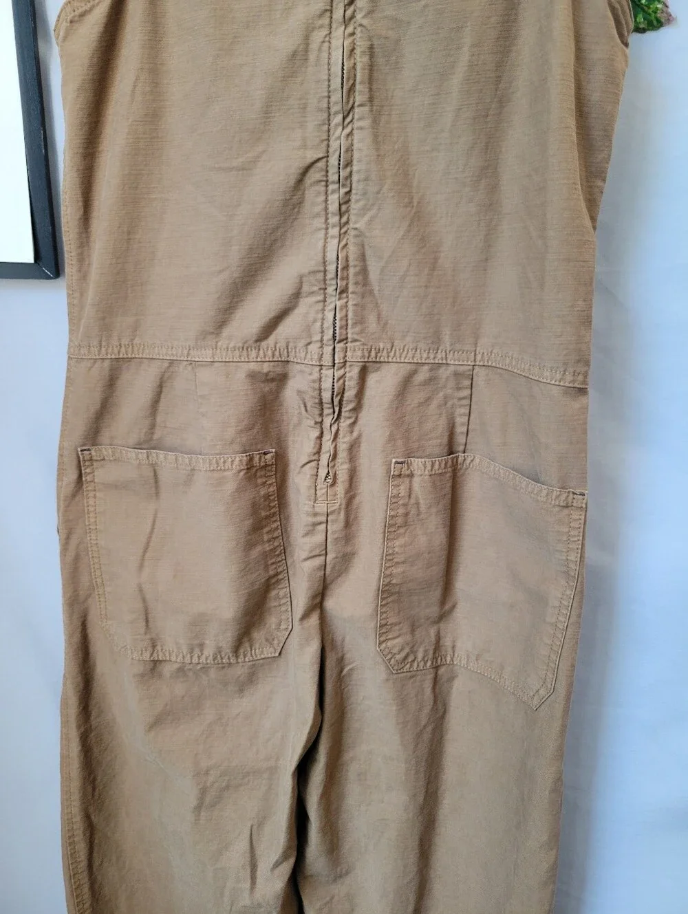 Everlane Fatigue Organic Cotton Barrel Leg Jumpsuit Brown 2
